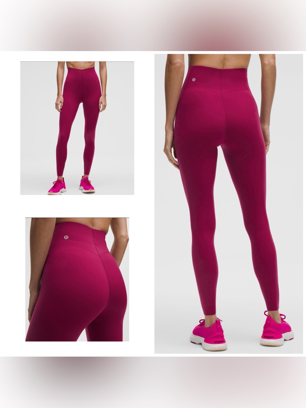 NWT Lululemon Glow Up High Rise Legging 25” Size 6 Magenta Smoke